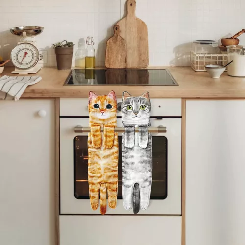Cat Hand Towels