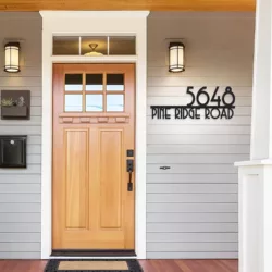 Personalized Metal House Number Sign